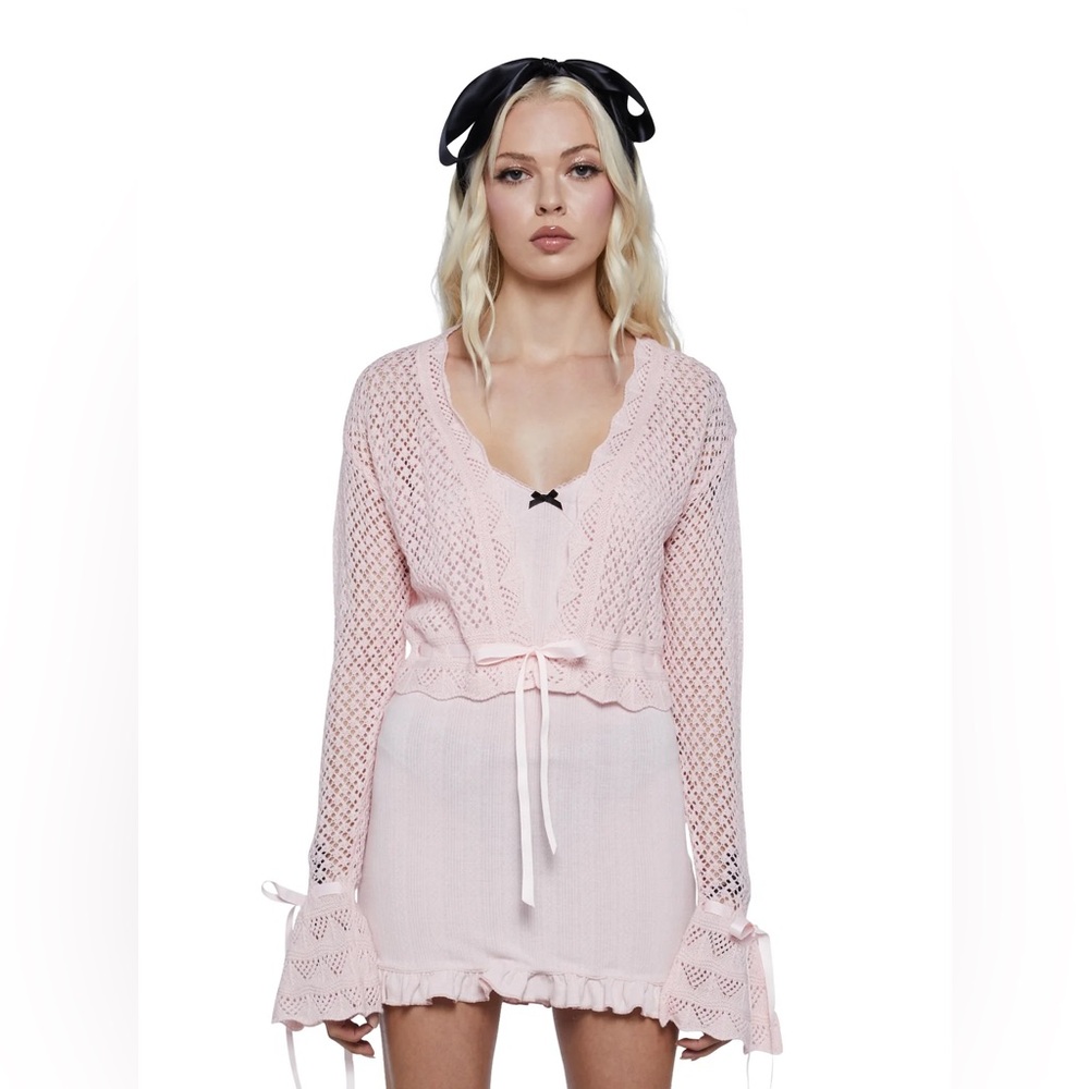 Dolls kill lovely day sheer cardigan brand new